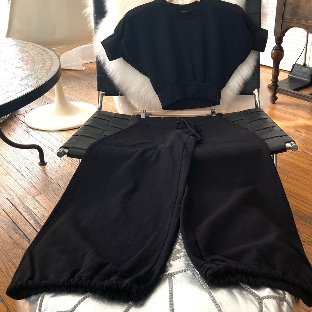 2pcCottonFrenchTerrySet🖤 - Picture 4 of 12